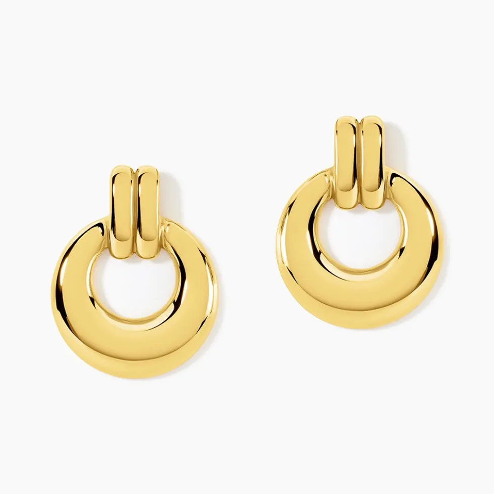 Boucles D'Oreilles Pendantes Vaidah Acier Jaune