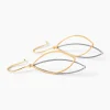 Boucles D'oreilles Pendantes Anila Gouttes Or Bicolore
