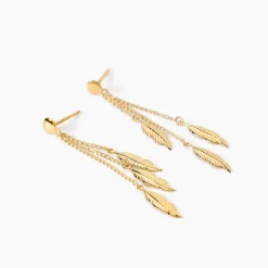 Boucles D'oreilles Pendantes Leeann Or Jaune