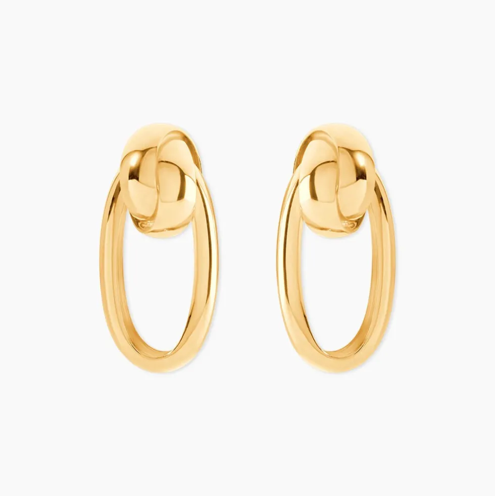 Boucles D'Oreilles Pendantes Daphney Or Jaune