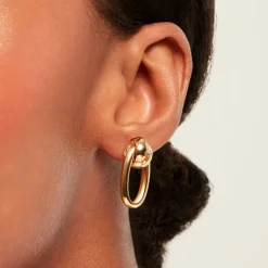 Boucles D'Oreilles Pendantes Daphney Or Jaune