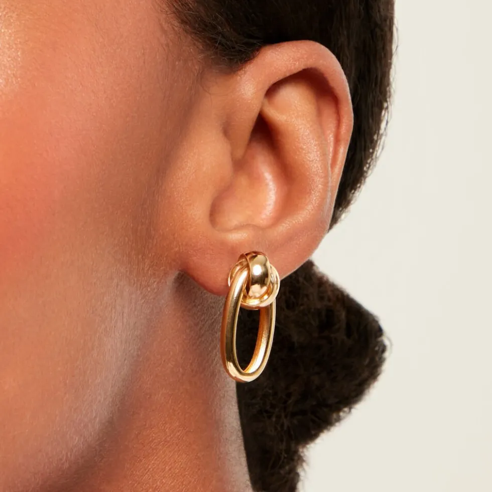 Boucles D'Oreilles Pendantes Daphney Or Jaune