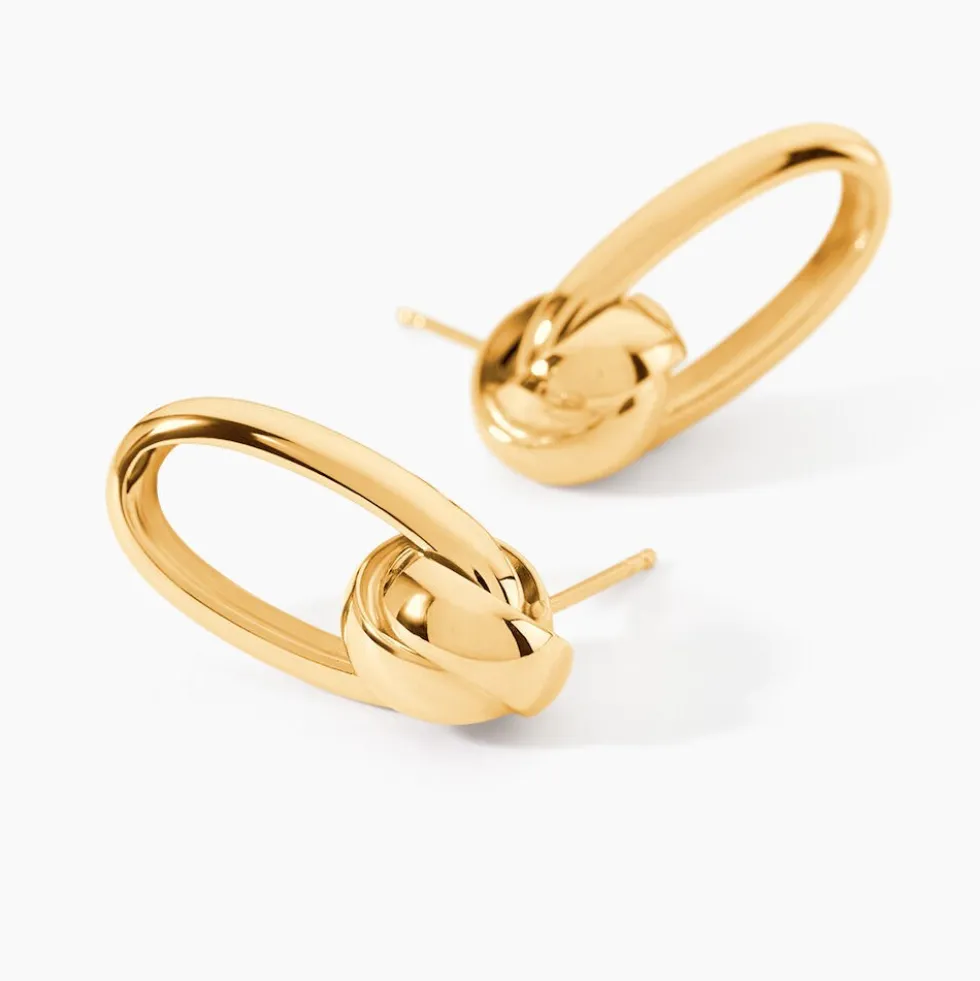 Boucles D'Oreilles Pendantes Daphney Or Jaune