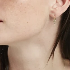 Boucles D'oreilles Pendantes Adansonia Or Jaune
