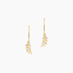 Boucles D'oreilles Pendantes Adansonia Or Jaune