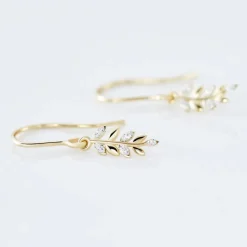 Boucles D'oreilles Pendantes Adansonia Or Jaune