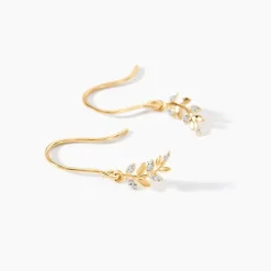 Boucles D'oreilles Pendantes Adansonia Or Jaune