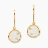 Boucles D'oreilles Pendantes Joana Or Jaune Nacre