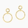 Boucles D'oreilles Pendantes Oia Acier Jaune