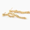 Boucles D'Oreilles Pendantes Jerry Or Jaune
