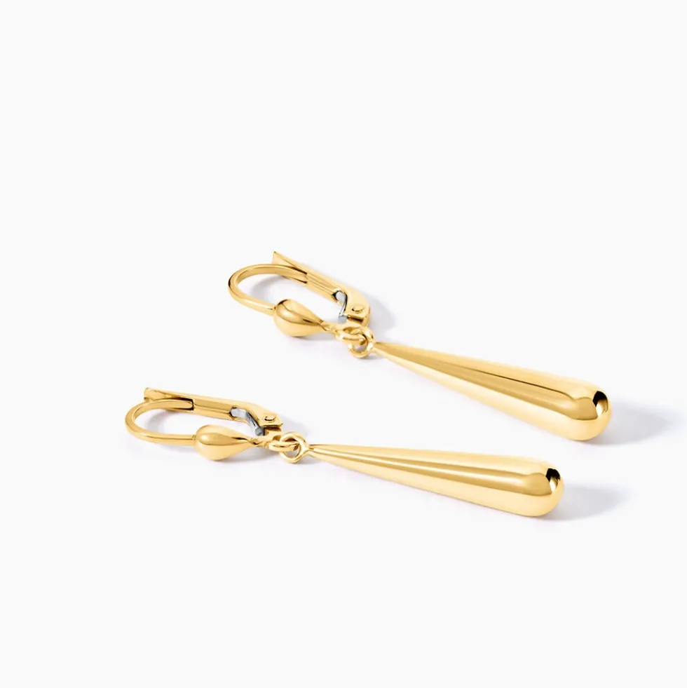Boucles D'Oreilles Pendantes Botum Or Jaune