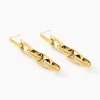 Boucles D'oreilles Pendantes Auray Acier Jaune