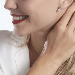 Boucles D'oreilles Pendantes Lisyae Or Blanc Diamant