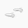 Boucles D'oreilles Pendantes Or Blanc Aedhan Oxydes
