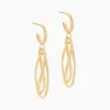Boucles D'Oreilles Pendantes Boudicca Or Jaune