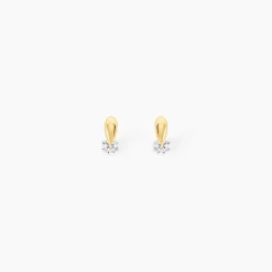 Boucles D'oreilles Pendantes Clementa Or Jaune Oxyde De Zirconium