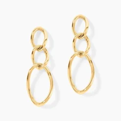 Boucles D'Oreilles Pendantes Edmondo Or Jaune