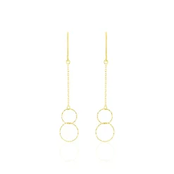 Boucles D'oreilles Pendantes Leonetta Or Jaune