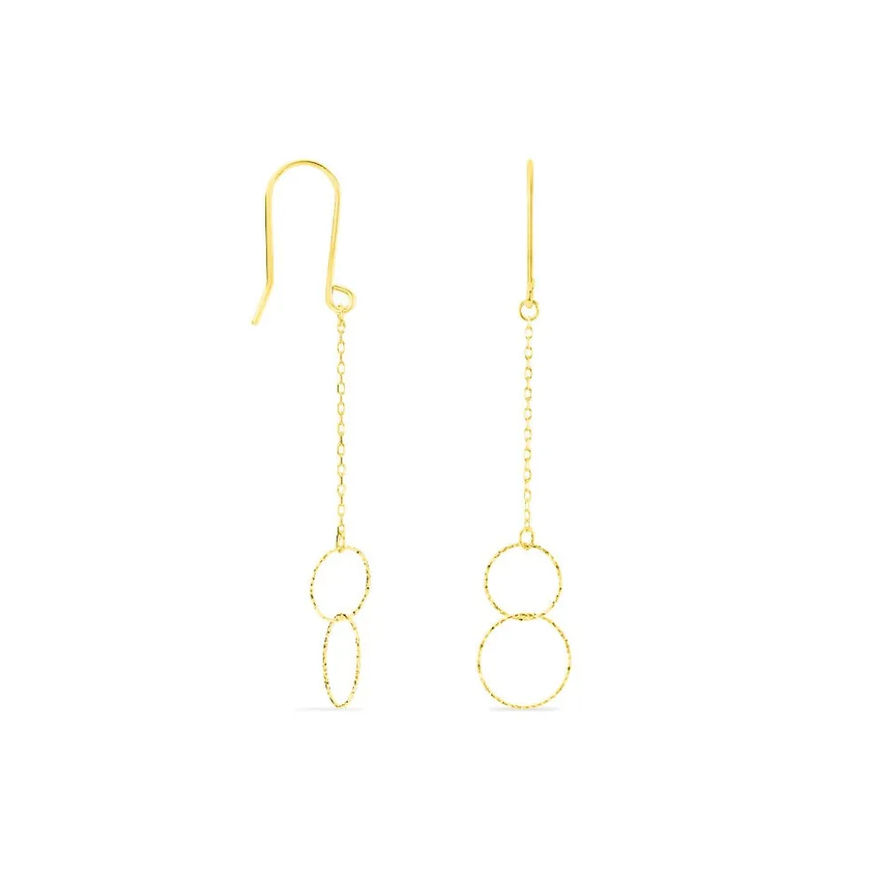 Boucles D'oreilles Pendantes Leonetta Or Jaune