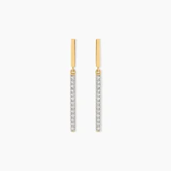 Boucles D'oreilles Pendantes Alayna Or Jaune Diamant