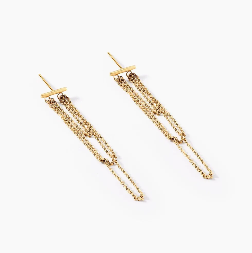 Boucles D'oreilles Pendantes Triora Or Jaune