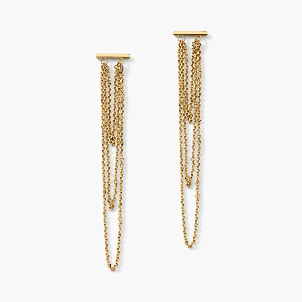 Boucles D'oreilles Pendantes Triora Or Jaune