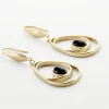 Boucles D'oreilles Pendantes Acier Doré Ruben Agate