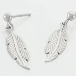 Boucles D'oreilles Pendantes Argent Blanc Irene