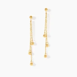 Boucles D'Oreilles Pendantes Brooks Or Jaune