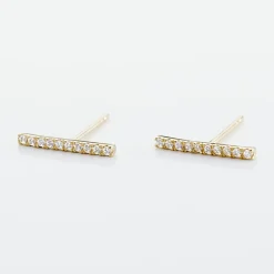 Boucles D'oreilles Pendantes Priscilla Or Jaune Oxyde De Zirconium