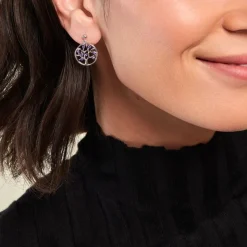 Boucles D'oreilles Pendantes Venka Argent Blanc Oxyde De Zirconium