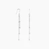 Boucles D'oreilles Pendantes Laïa Argent Blanc