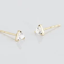 Boucles D'oreilles Puces Achilee Or Jaune Oxyde