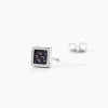 Boucles D'oreilles Puces Acier Bicolore