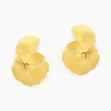 Boucles D'oreilles Puces Acier Jaune
