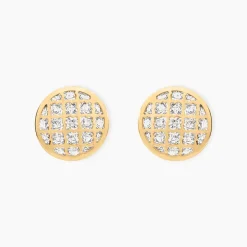 Boucles D'Oreilles Puces Adonijah Or Bicolore
