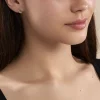 Boucles D'oreilles Puces Argent Blanc Sidonio Oxydes De Zirconium