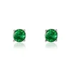 Boucles D'oreilles Puces Argent Blanc Dwight Oxydes De Zirconium