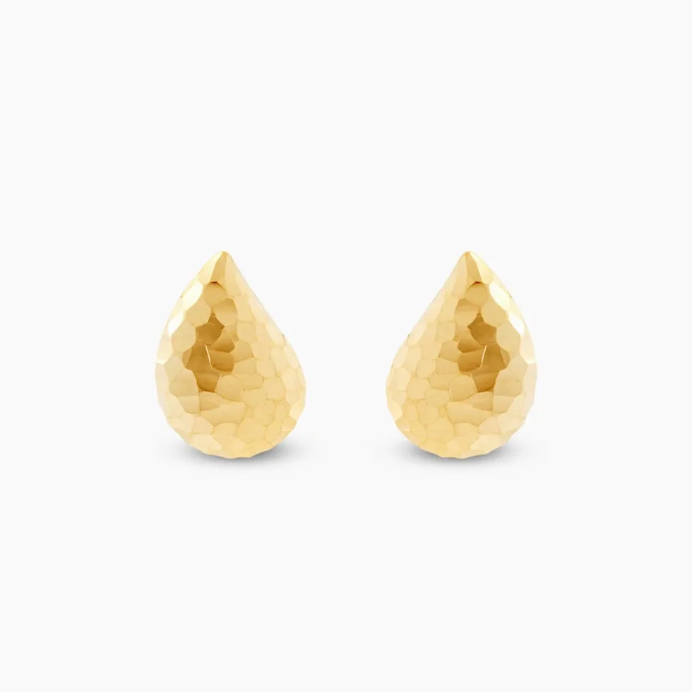 Boucles D'Oreilles Puces Aziz Or Jaune