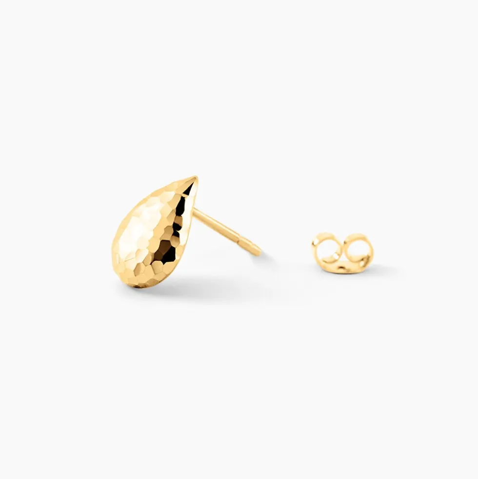 Boucles D'Oreilles Puces Aziz Or Jaune