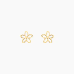 Boucles D'Oreilles Puces Barbie Or Jaune