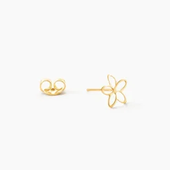 Boucles D'Oreilles Puces Barbie Or Jaune