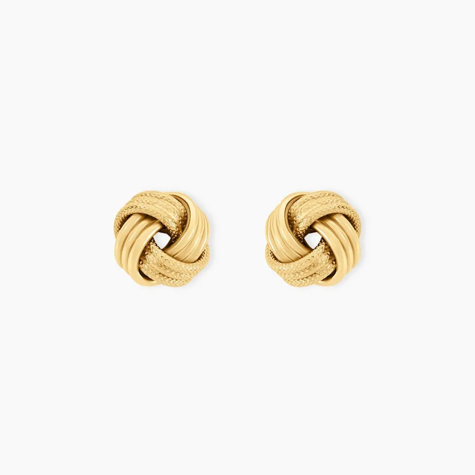 Boucles D'Oreilles Puces Bastiaan Or Jaune