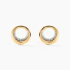 Boucles D'oreilles Puces Batoul Or Jaune Diamant