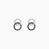 Boucles D'oreilles Puces Bella Or Blanc Diamant