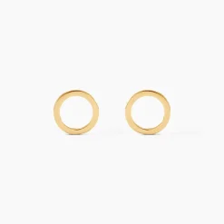Boucles D'oreilles Puces Berangere Cercle Or Jaune