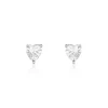 Boucles D'oreilles Puces Breana Argent Blanc Oxyde De Zirconium