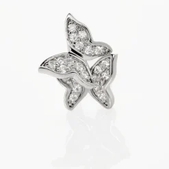 Boucles D'oreilles Puces Cadfan Argent Blanc Oxyde
