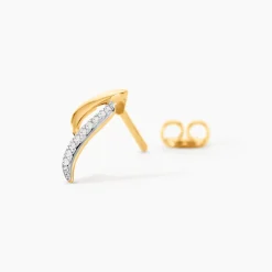 Boucles D'oreilles Puces Callum Or Jaune Diamant