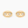 Boucles D'oreilles Puces Cara Grain De Cafe Or Jaune
